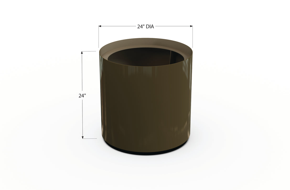 Aluminum Round Planter – 24" to 36" DIA