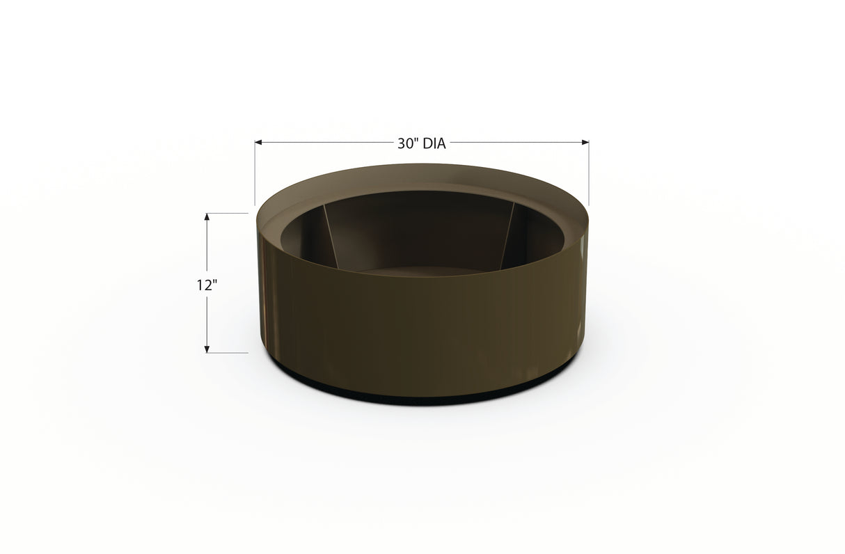 Aluminum Round Planter – 24" to 36" DIA