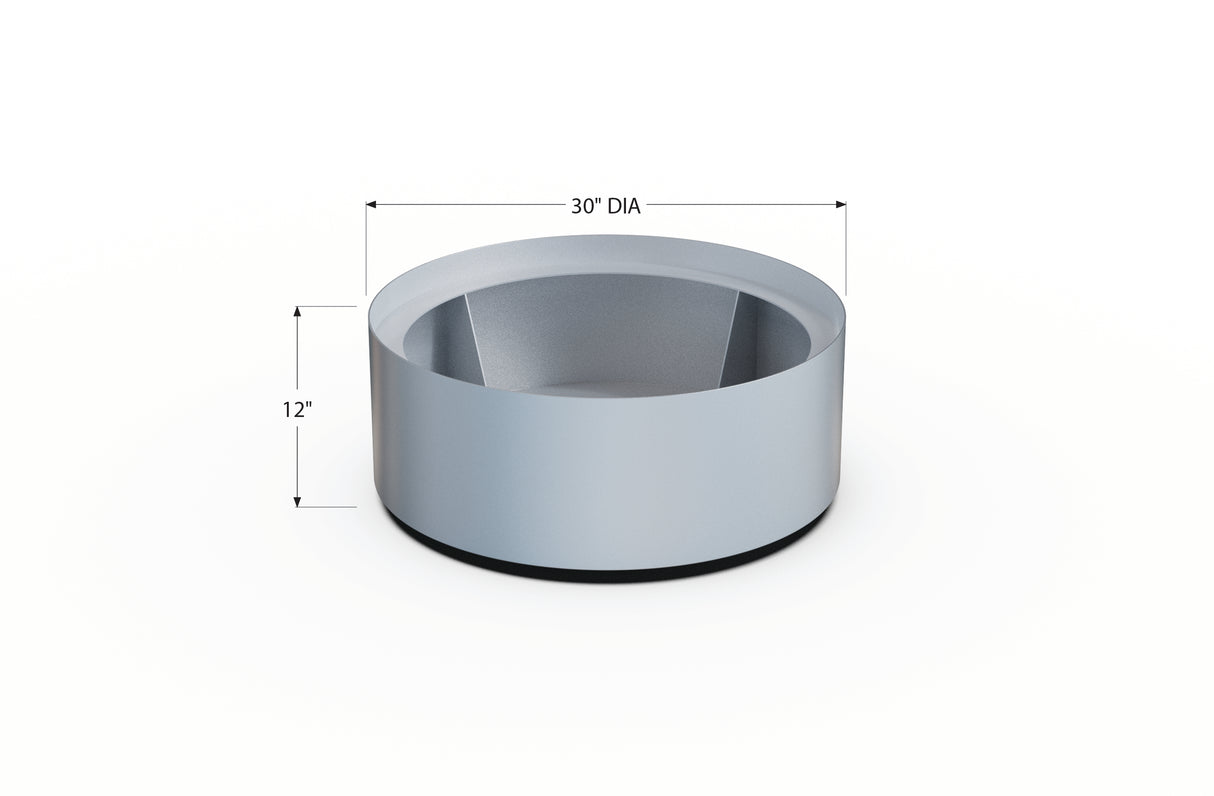 Aluminum Round Planter – 24" to 36" DIA