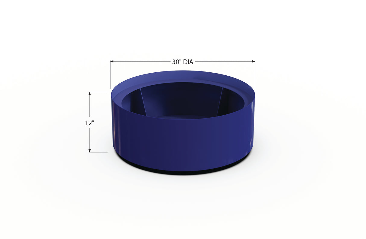 Aluminum Round Planter – 24" to 36" DIA