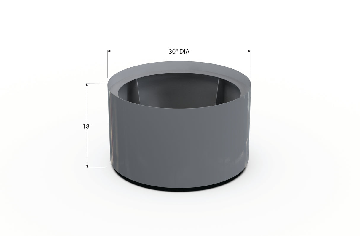Aluminum Round Planter – 24" to 36" DIA