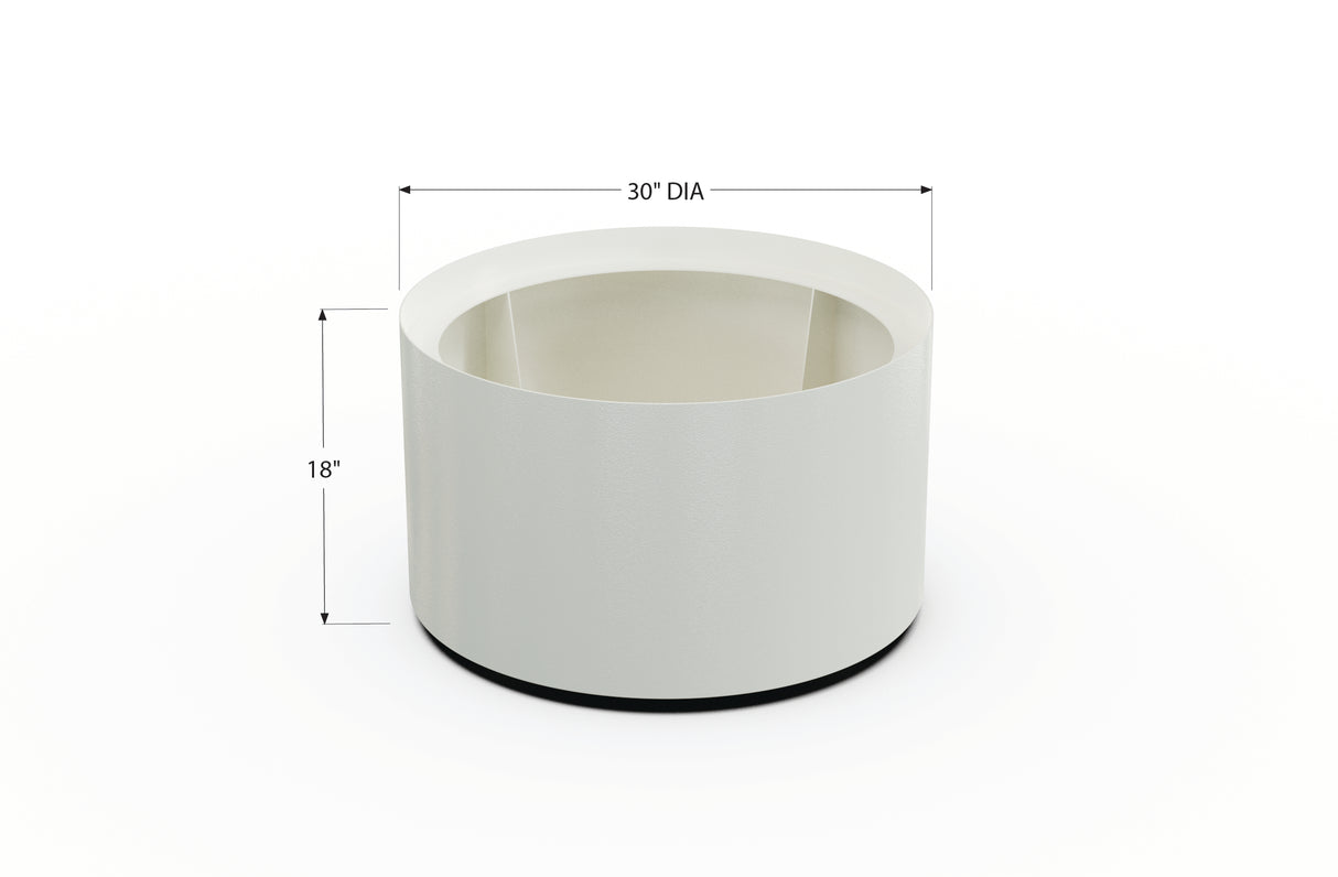 Aluminum Round Planter – 24" to 36" DIA