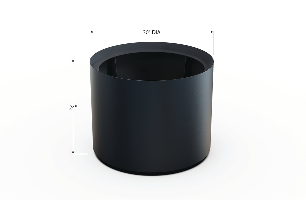 Aluminum Round Planter – 24" to 36" DIA