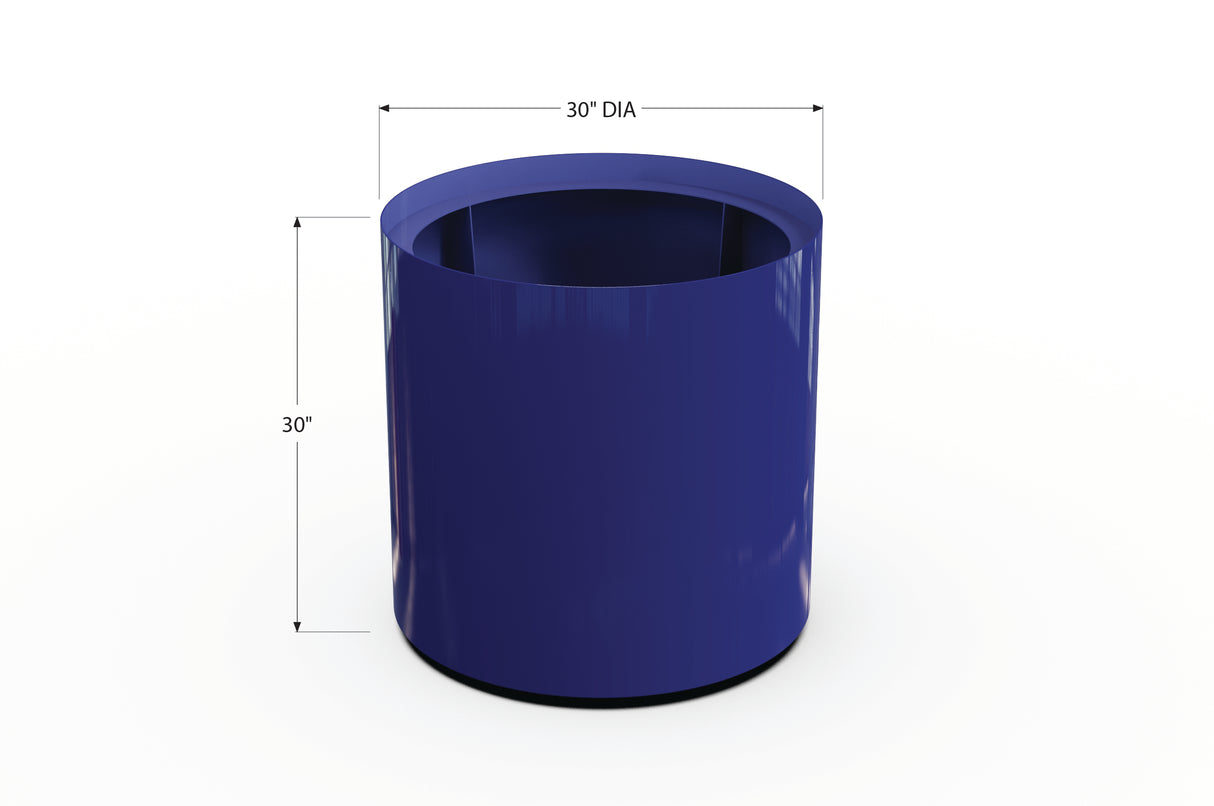 Aluminum Round Planter – 24" to 36" DIA