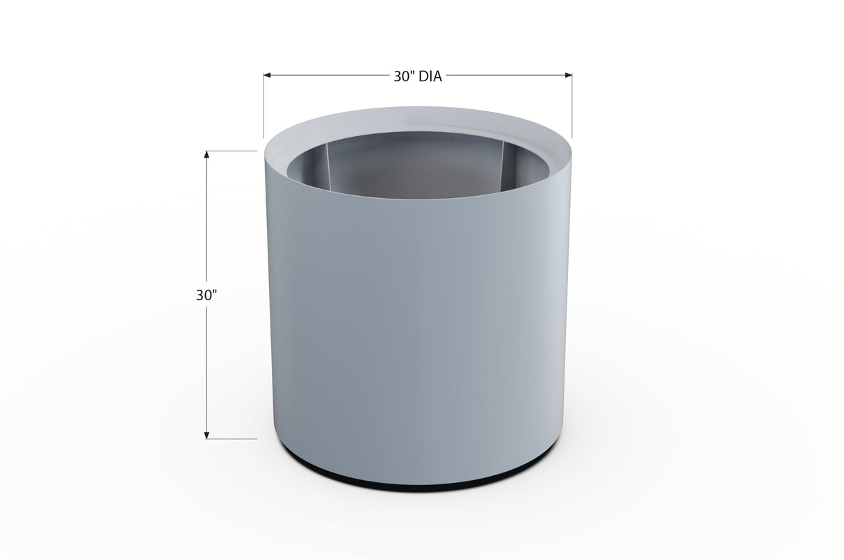 Aluminum Round Planter – 24" to 36" DIA