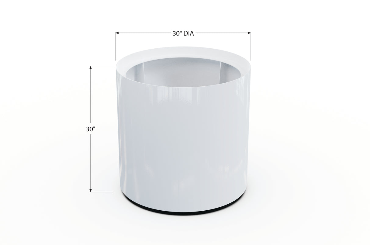 Aluminum Round Planter – 24" to 36" DIA
