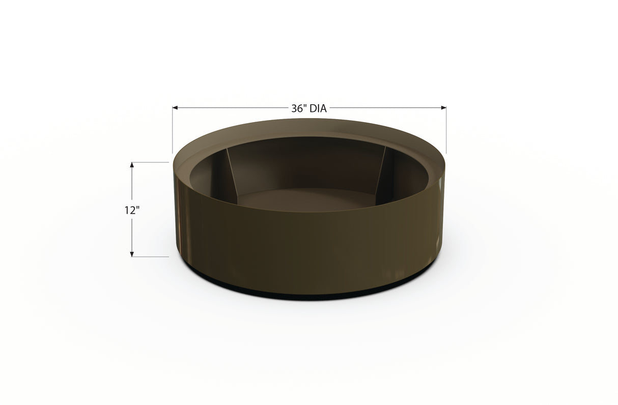 Aluminum Round Planter – 24" to 36" DIA