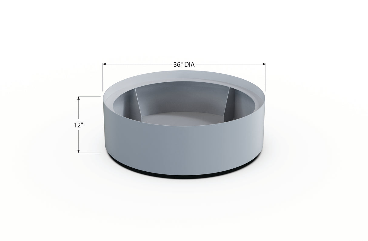 Aluminum Round Planter – 24" to 36" DIA