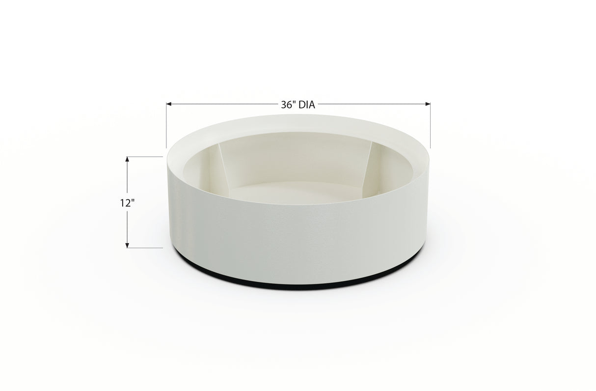 Aluminum Round Planter – 24" to 36" DIA