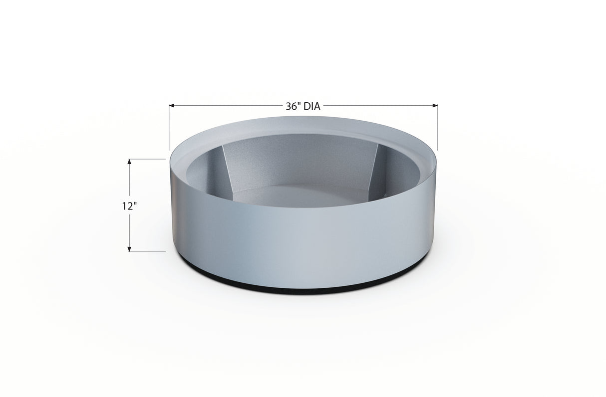 Aluminum Round Planter – 24" to 36" DIA