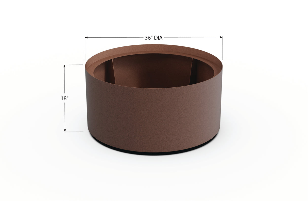 Aluminum Round Planter – 24" to 36" DIA