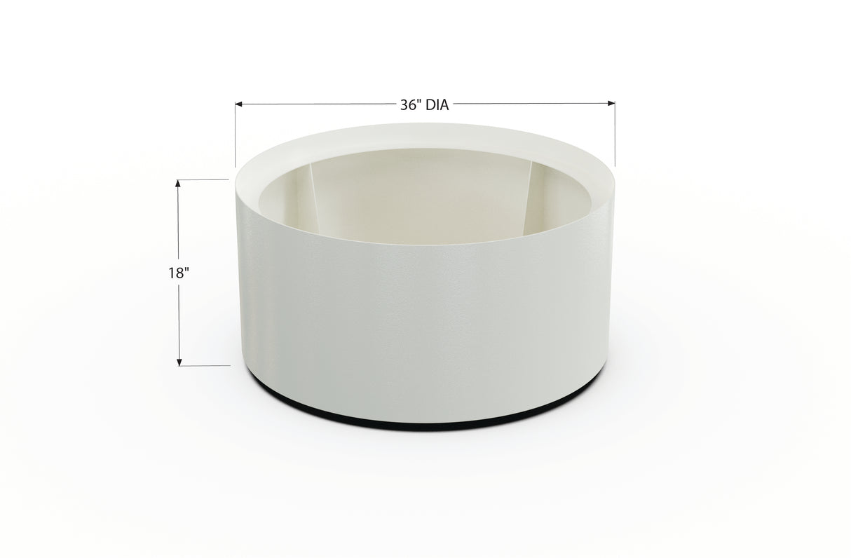 Aluminum Round Planter – 24" to 36" DIA