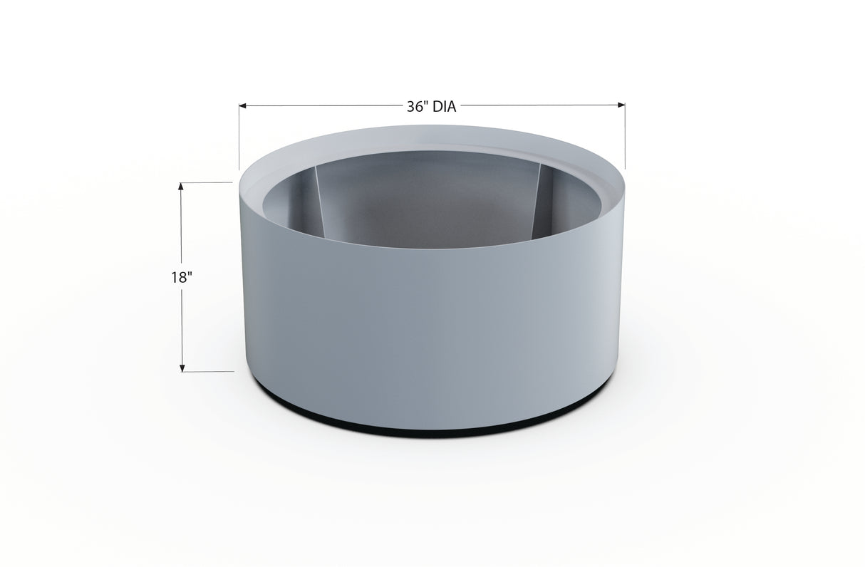 Aluminum Round Planter – 24" to 36" DIA