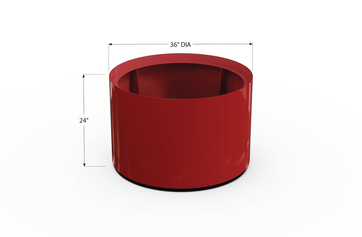 Aluminum Round Planter – 24" to 36" DIA
