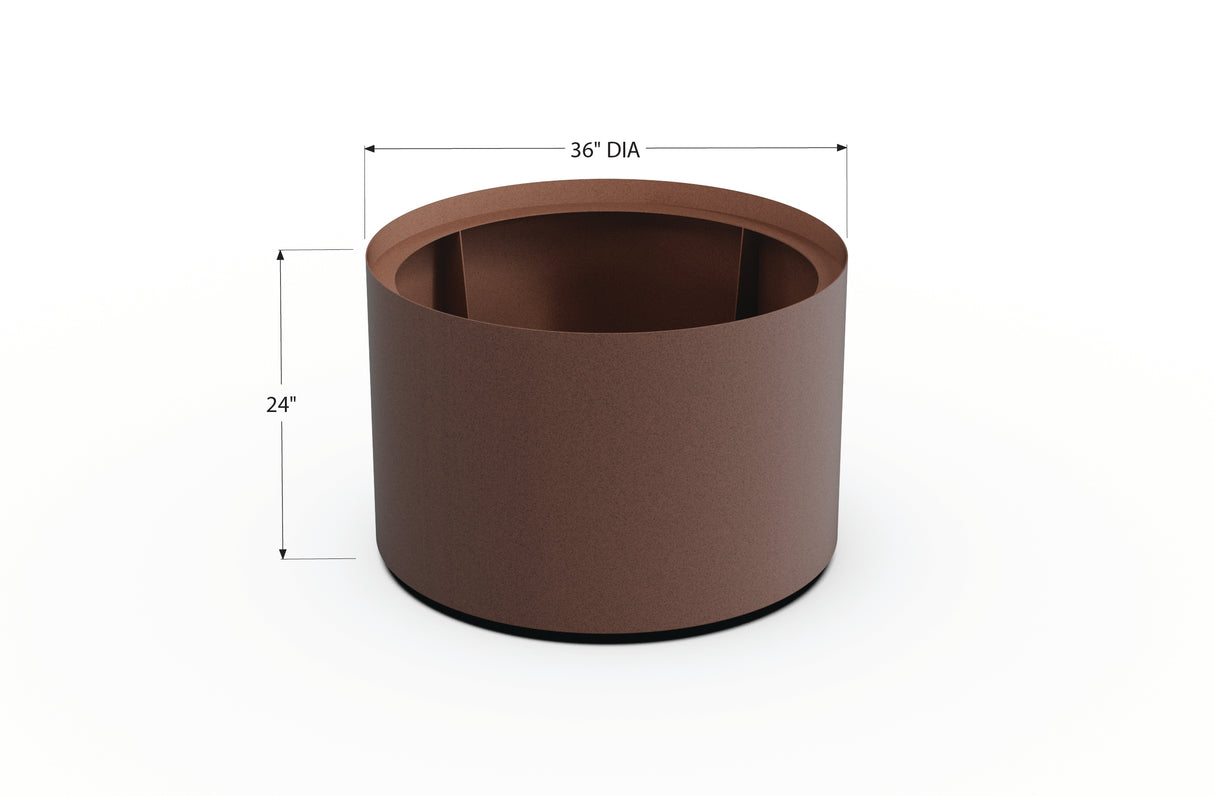Aluminum Round Planter – 24" to 36" DIA