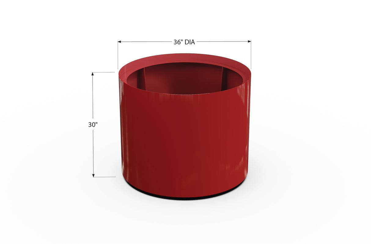 Aluminum Round Planter – 24" to 36" DIA