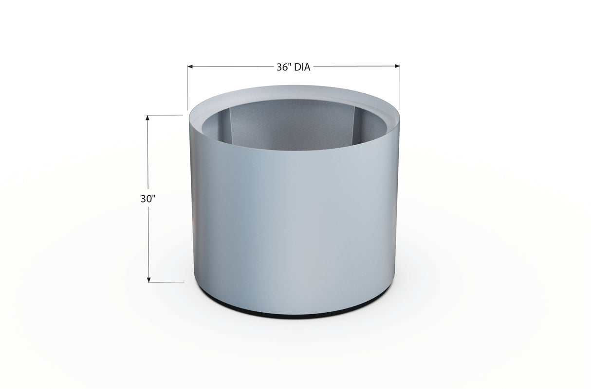 Aluminum Round Planter – 24" to 36" DIA