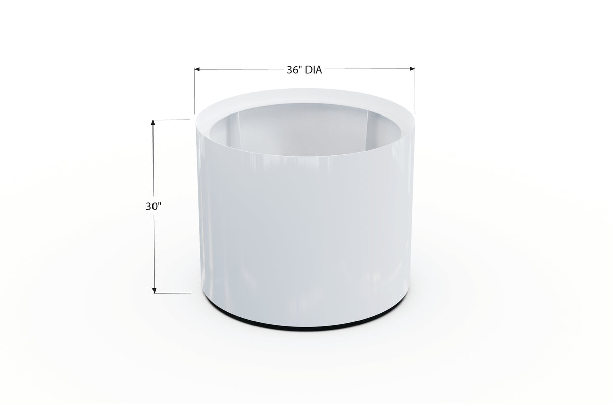 Aluminum Round Planter – 24" to 36" DIA