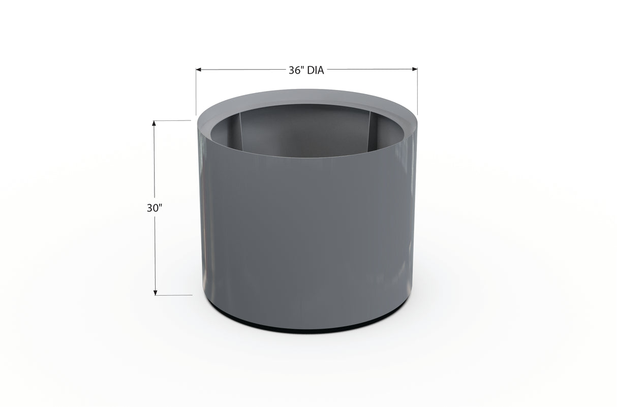 Aluminum Round Planter – 24" to 36" DIA