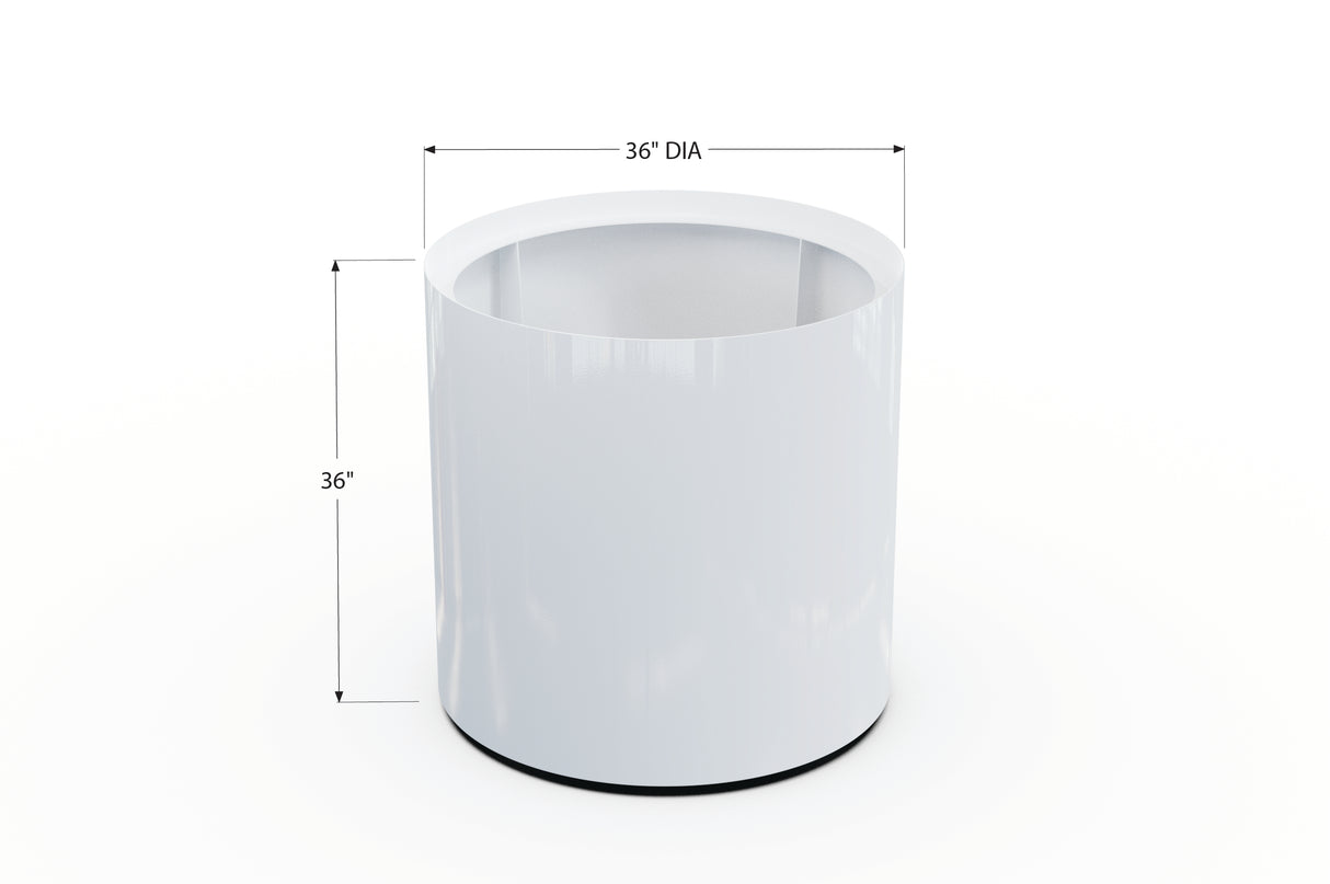 Aluminum Round Planter – 24" to 36" DIA