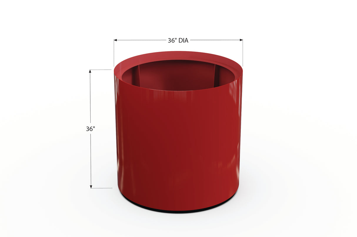 Aluminum Round Planter – 24" to 36" DIA