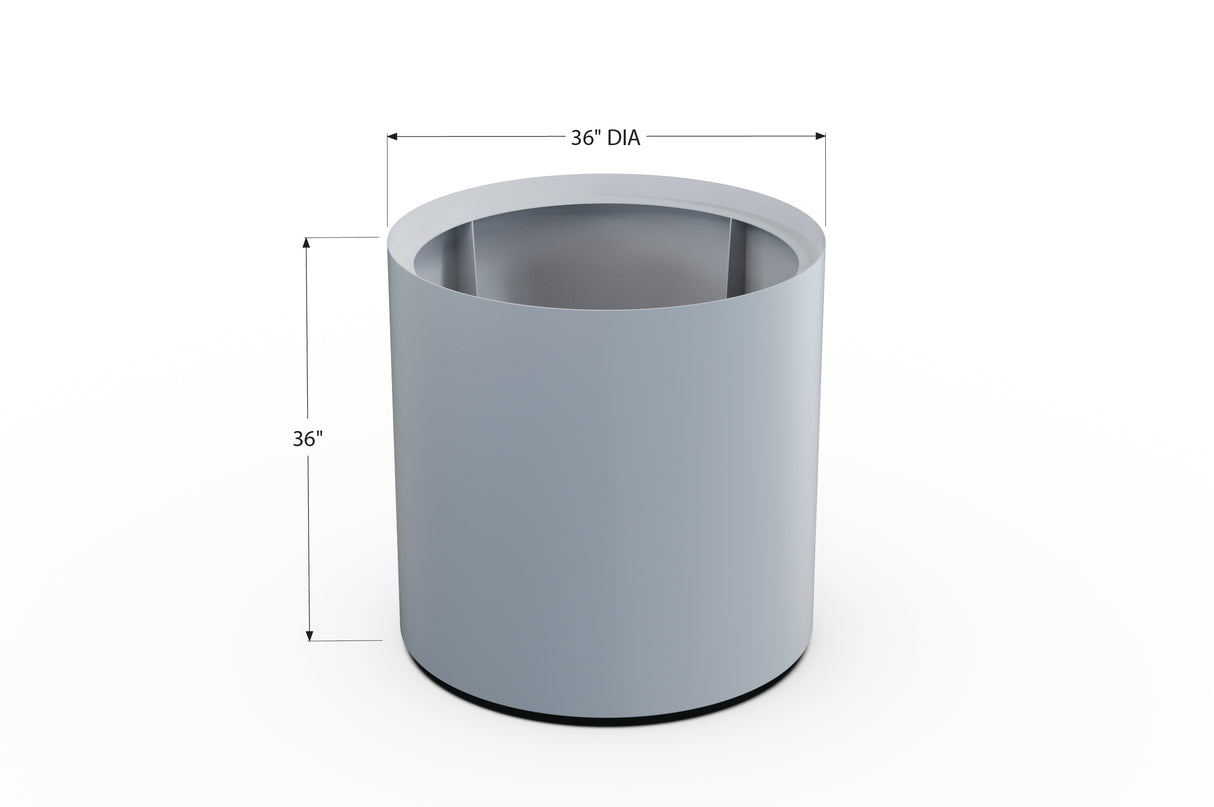 Aluminum Round Planter – 24" to 36" DIA