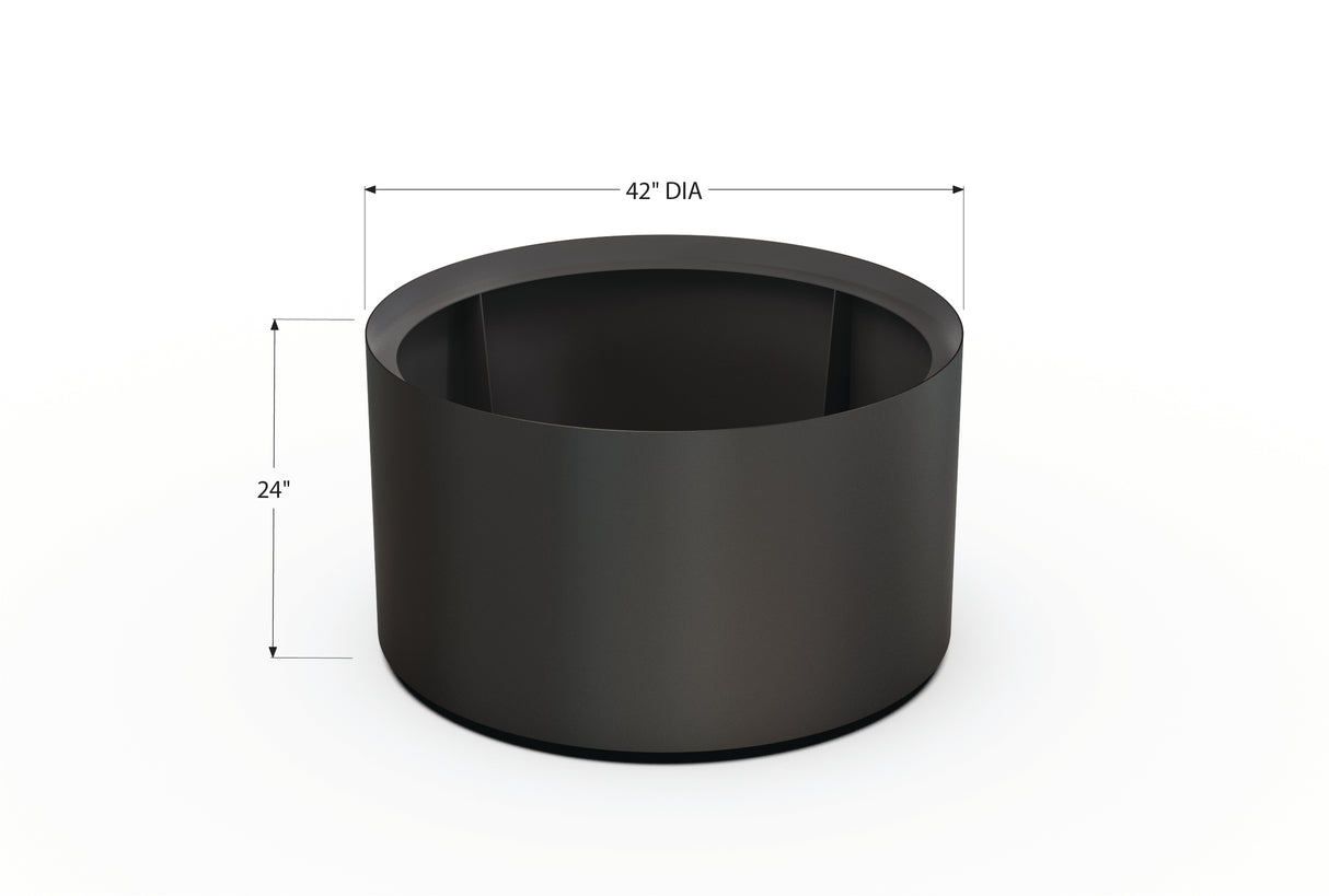 30% OFF Aluminum Round Planter – 48" DIA x 18" H