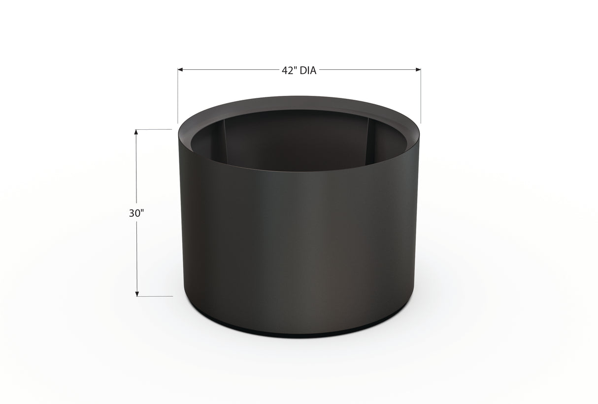 30% OFF Aluminum Round Planter – 48" DIA x 18" H