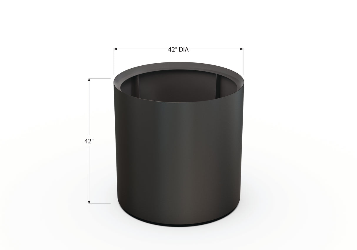 30% OFF Aluminum Round Planter – 48" DIA x 18" H