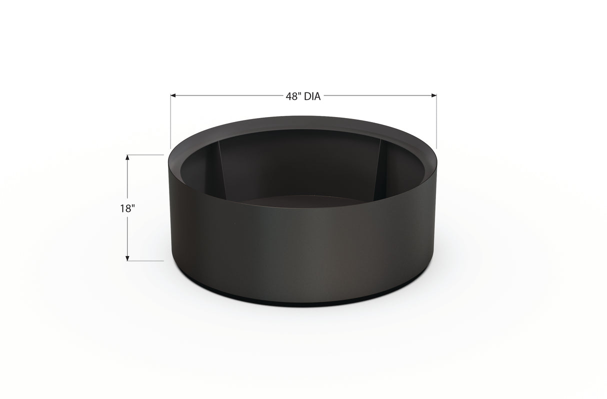 30% OFF Aluminum Round Planter – 48" DIA x 18" H