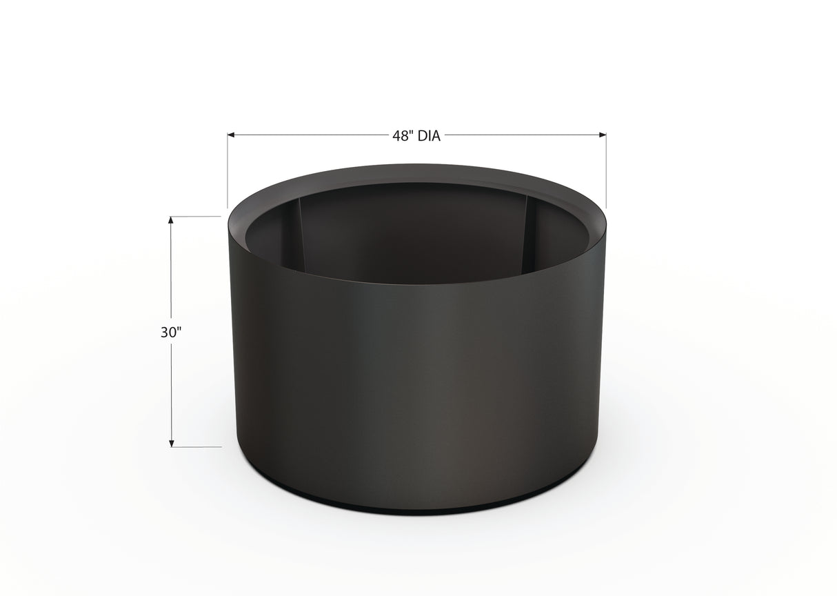 30% OFF Aluminum Round Planter – 48" DIA x 18" H