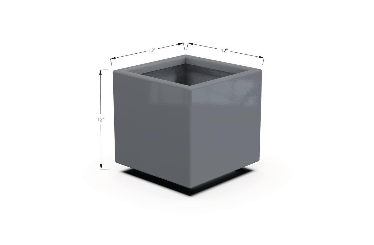 Aluminum Square & Cube Planter – 12" to 24" H