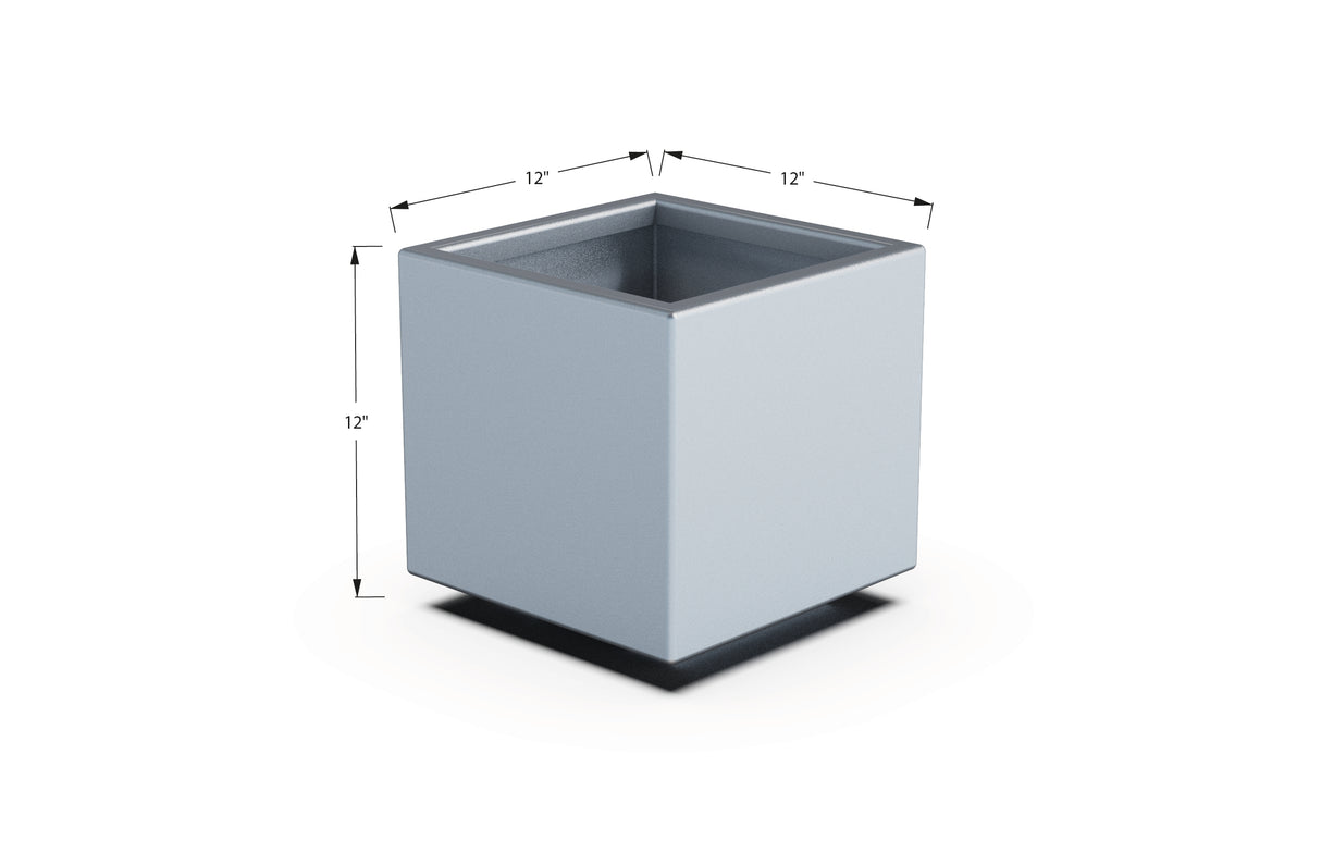 Aluminum Square & Cube Planter – 12" to 24" H