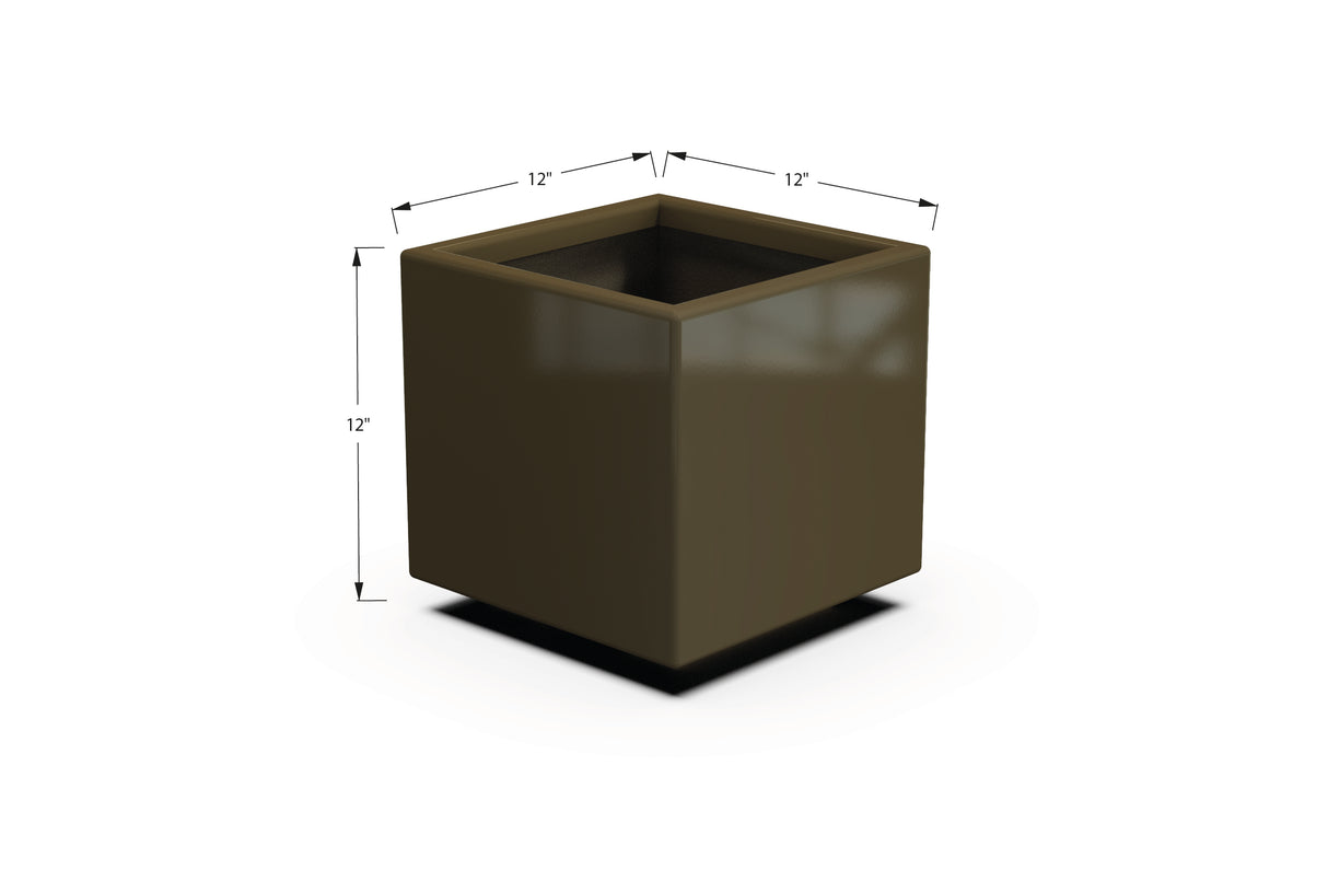 Aluminum Square & Cube Planter – 12" to 24" H
