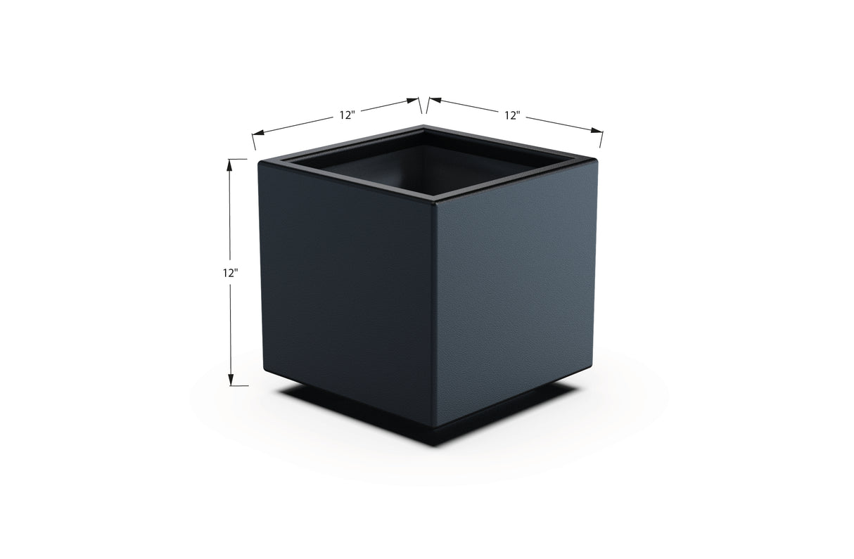 Aluminum Square & Cube Planter – 12" to 24" H