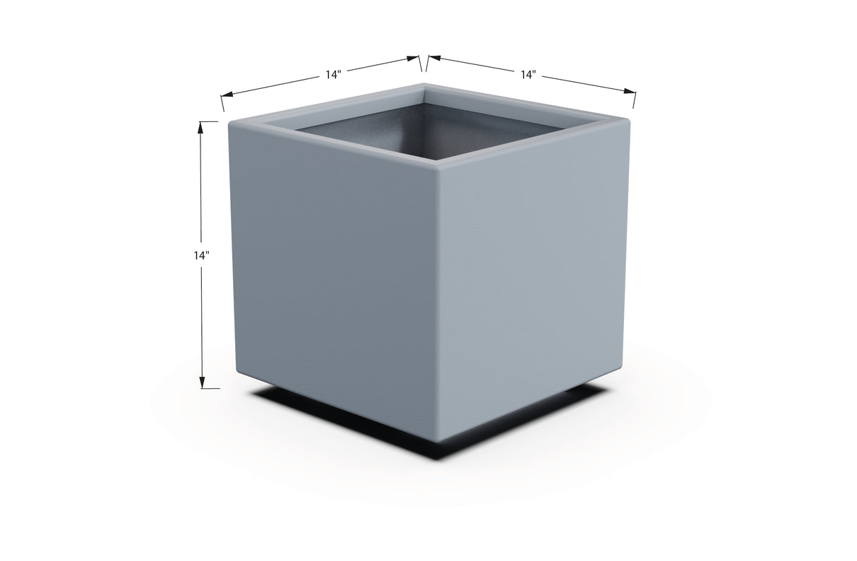 Aluminum Square & Cube Planter – 12" to 24" H