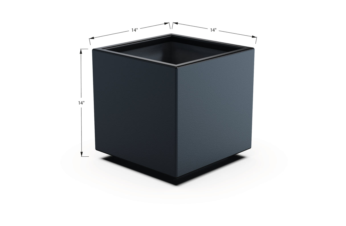 Aluminum Square & Cube Planter – 12" to 24" H