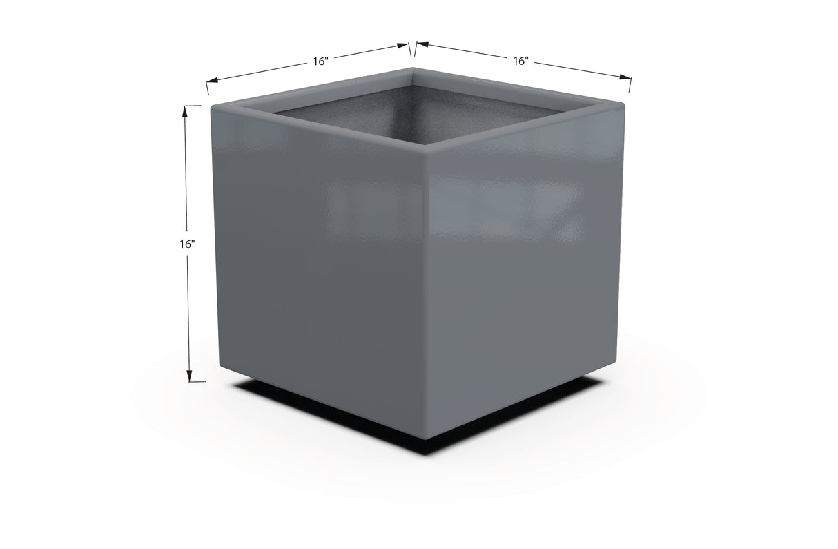 Aluminum Square & Cube Planter – 12" to 24" H