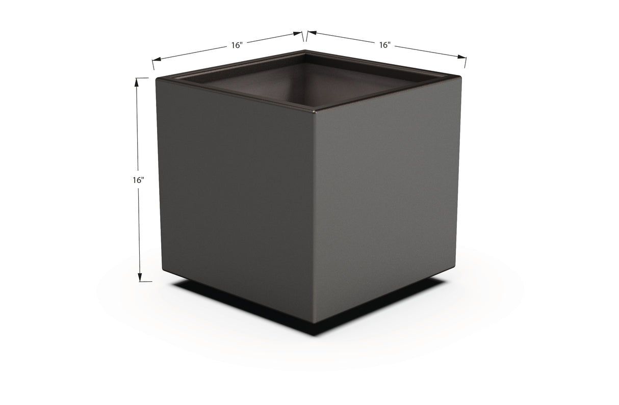 Aluminum Square & Cube Planter – 12" to 24" H