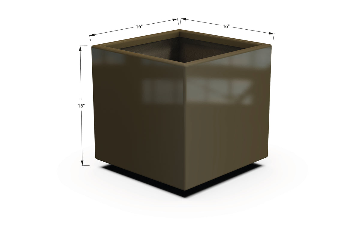 Aluminum Square & Cube Planter – 12" to 24" H