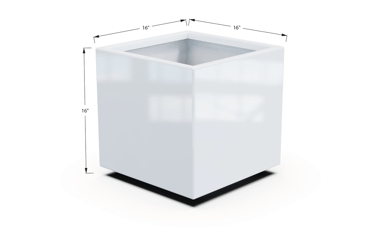 Aluminum Square & Cube Planter – 12" to 24" H