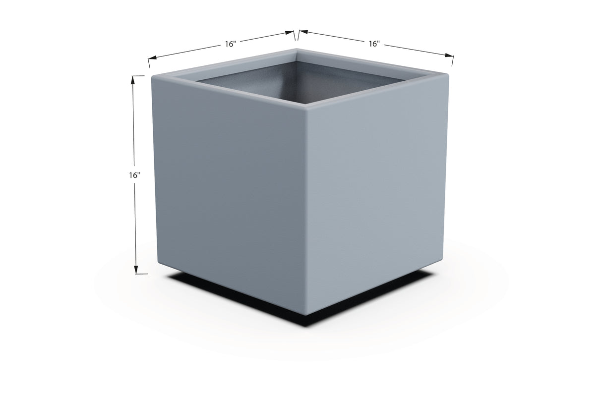 Aluminum Square & Cube Planter – 12" to 24" H