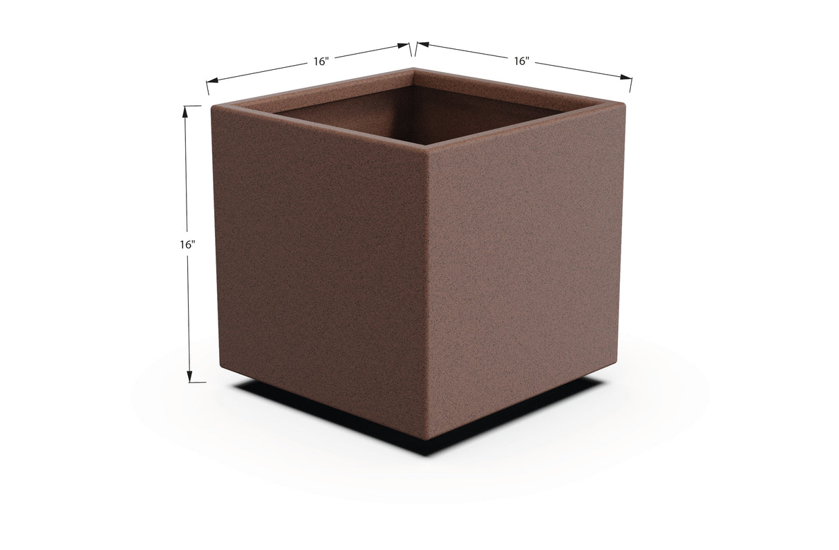 Aluminum Square & Cube Planter – 12" to 24" H