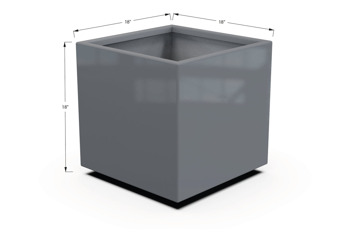 Aluminum Square & Cube Planter – 12" to 24" H