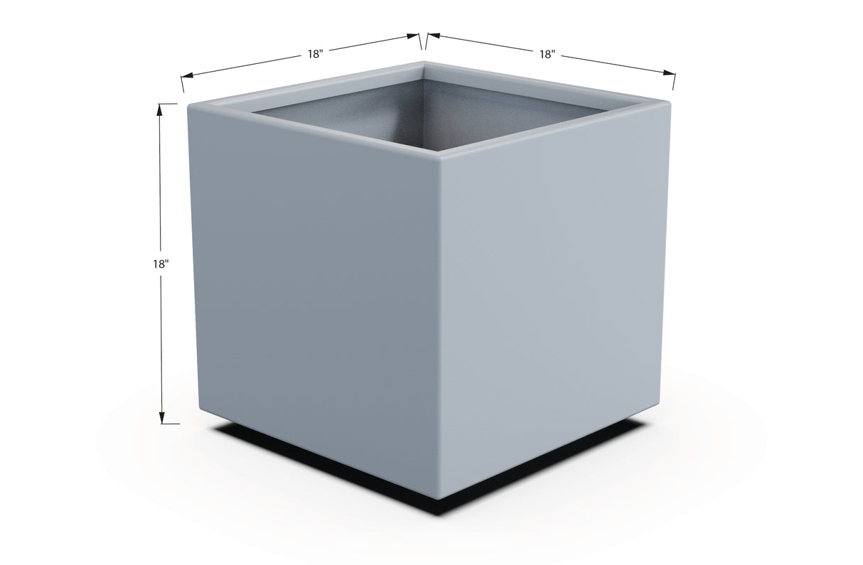 Aluminum Square & Cube Planter – 12" to 24" H