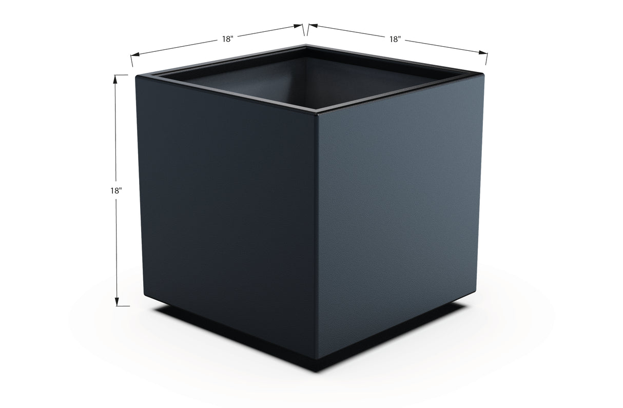 Aluminum Square & Cube Planter – 12" to 24" H