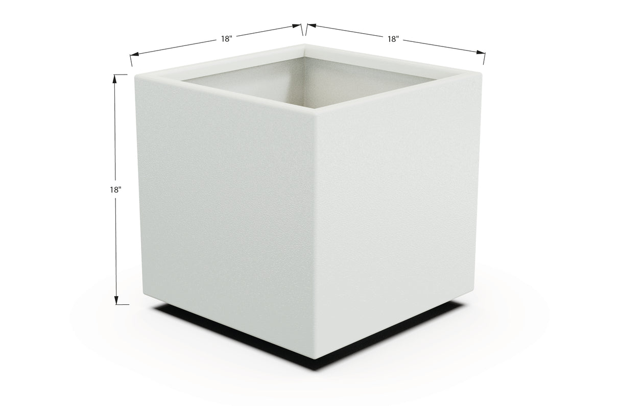 Aluminum Square & Cube Planter – 12" to 24" H