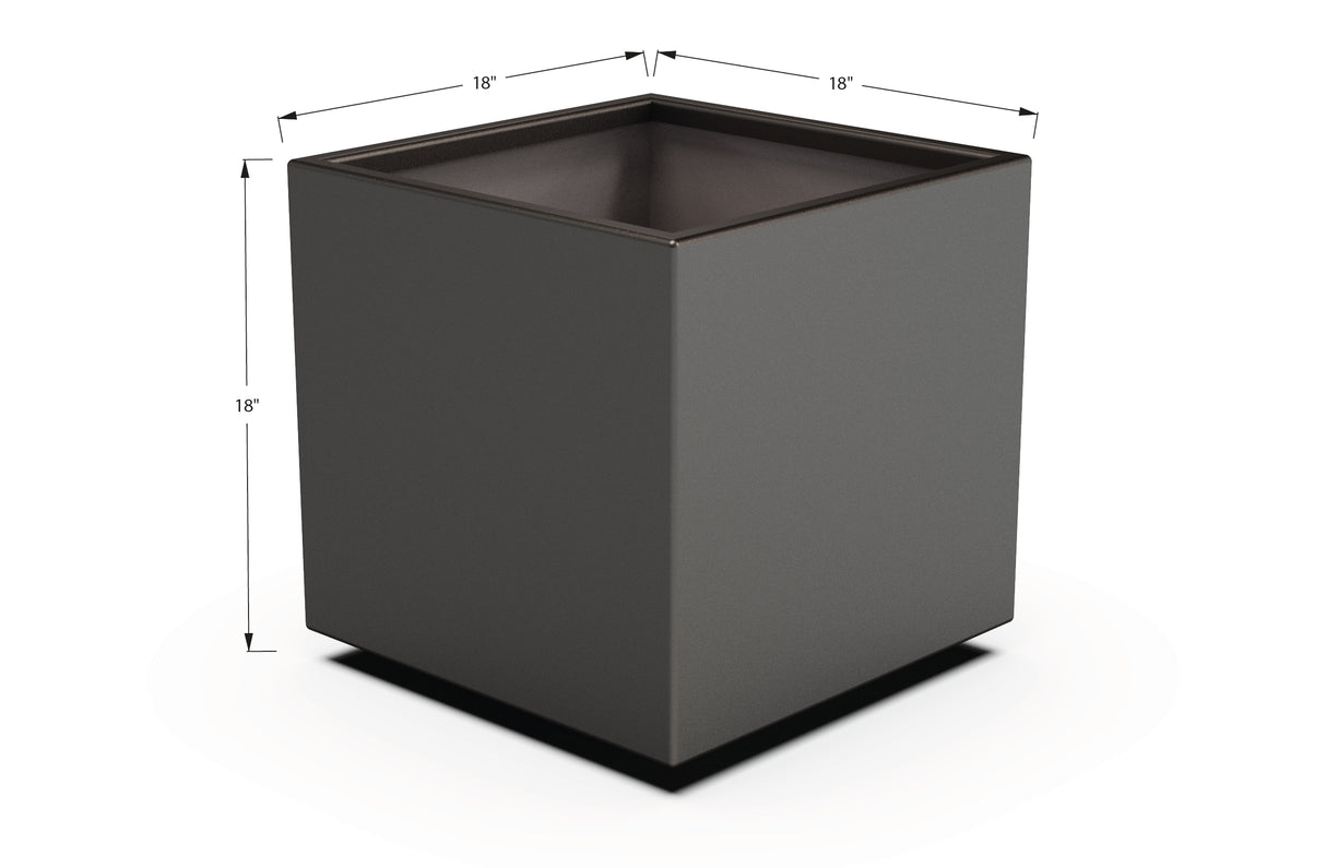 Aluminum Square & Cube Planter – 12" to 24" H