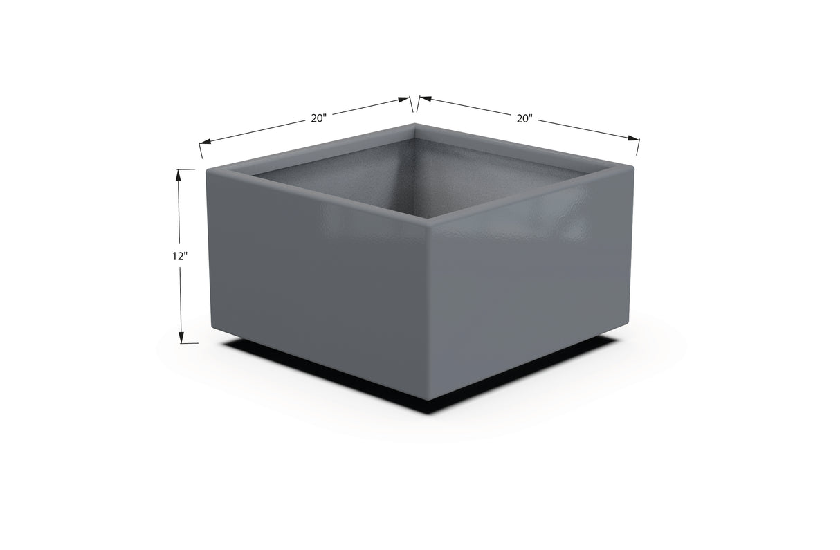 Aluminum Square & Cube Planter – 12" to 24" H