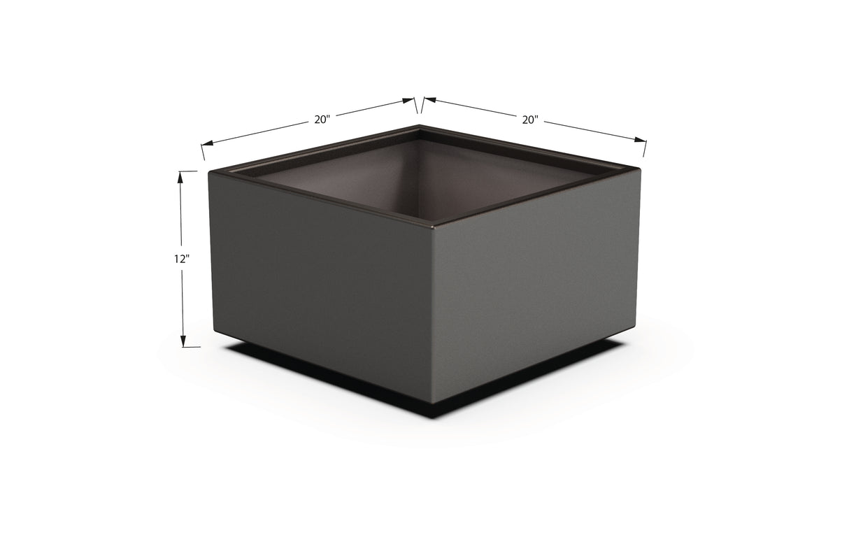 Aluminum Square & Cube Planter – 12" to 24" H